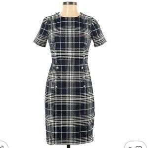 NWT Ann Taylor Petite Plaid Dress